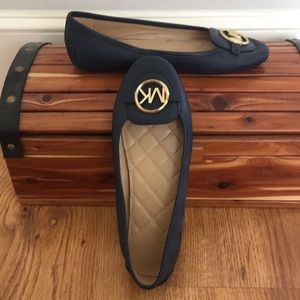 Michael Kors navy flats- size 7.5